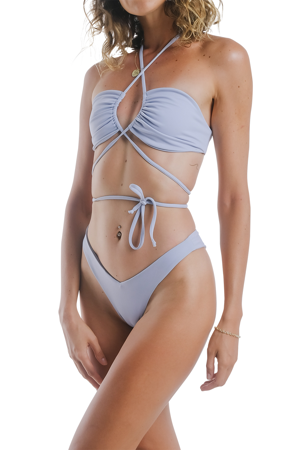 Criss Cross Halter Bikini Set Bikini Bali - Main Image