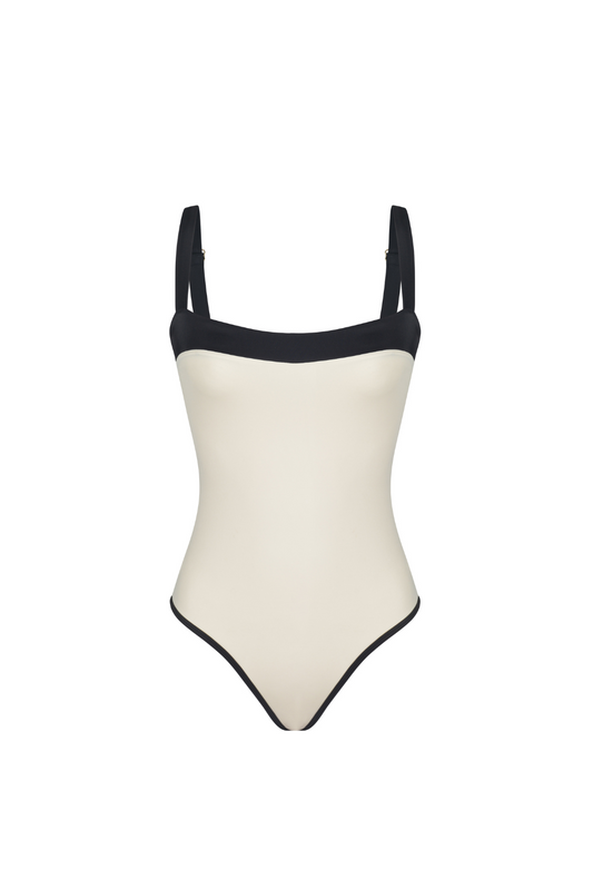 Valencia - Ivory/Black One Piece